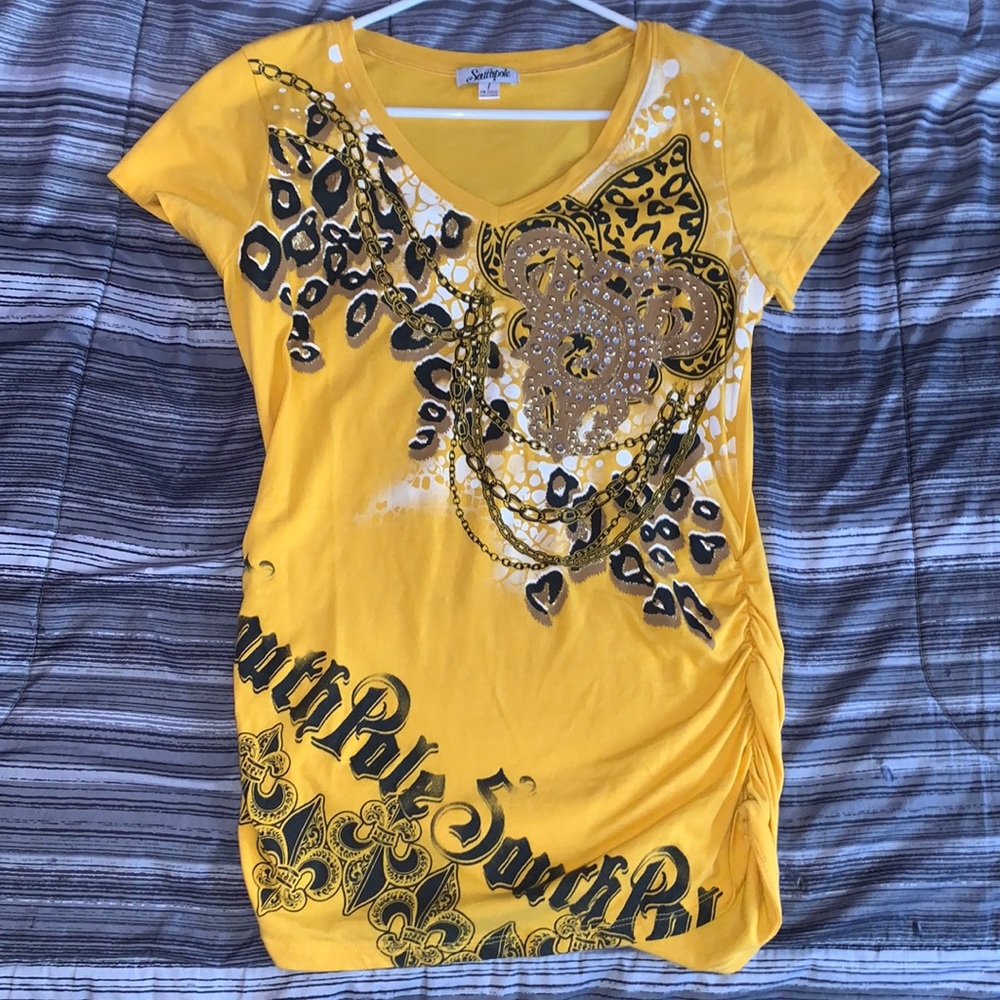 Y2k yellow shirt